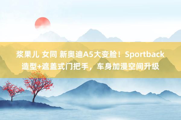 浆果儿 女同 新奥迪A5大变脸！Sportback造型+遮盖式门把手，车身加漫空间升级