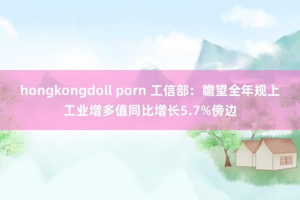 hongkongdoll porn 工信部：瞻望全年规上工业增多值同比增长5.7%傍边