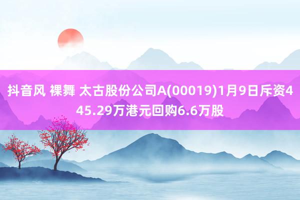 抖音风 裸舞 太古股份公司A(00019)1月9日斥资445.29万港元回购6.6万股