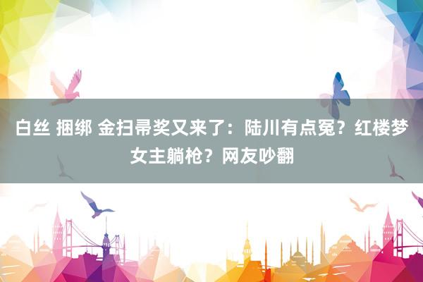白丝 捆绑 金扫帚奖又来了：陆川有点冤？红楼梦女主躺枪？网友吵翻